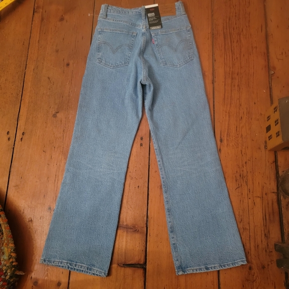 Levi's Premium Ribcage High Waist Bootcut cropped Jeans JAZZ AWAY A1967-0002 - Picture 11 of 16